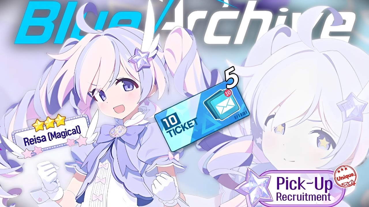 [63] 50 Pulls In Tickets And A Dream For Magical Reisa Hopefully!| Blue Archive Playthrough