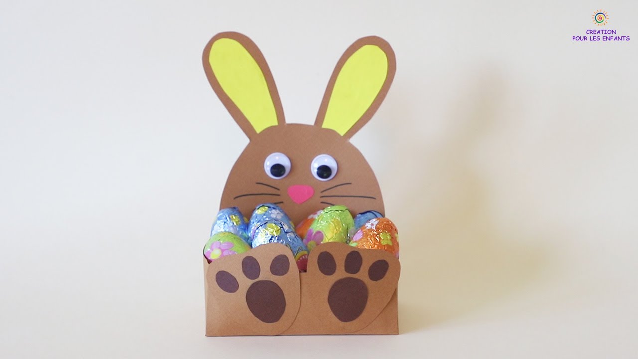 Tuto: Boite LAPIN pour Pâques. Boîtes à chocolats lapin 🐰 DIY Pâques. Easter Bunny Box. DIY Easter.