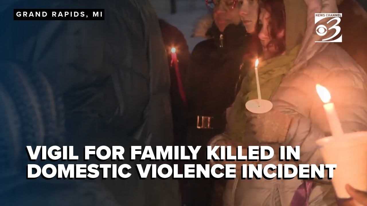 Mother and her two sons killed in domestic violence incident remembered at West Michigan vigil
