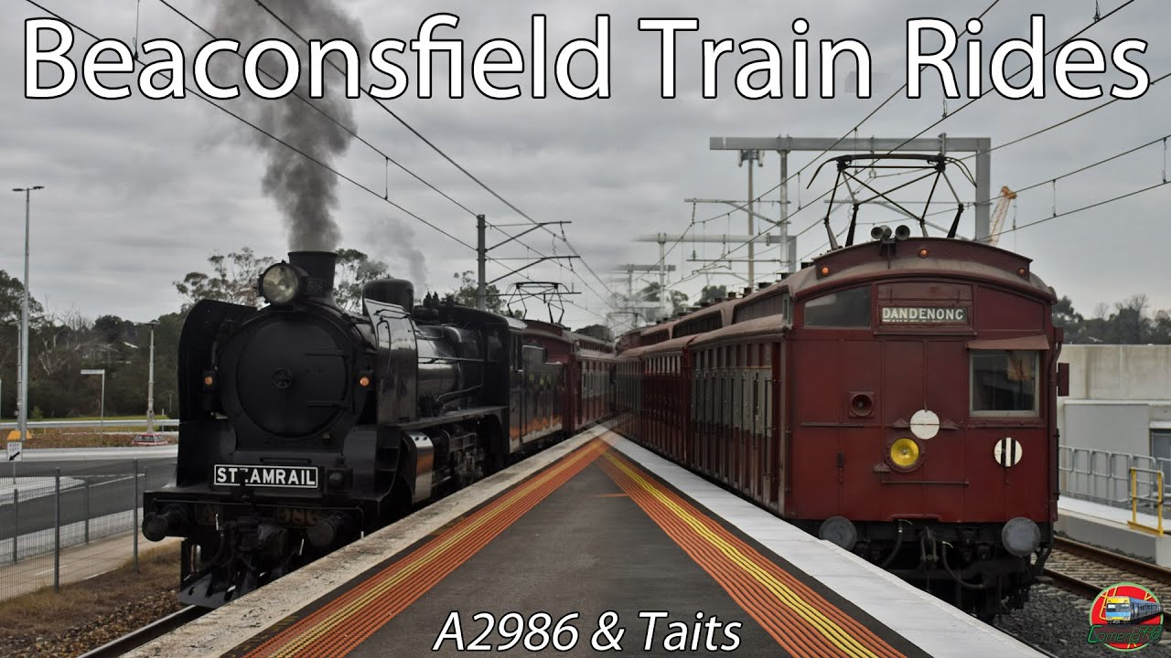 Pakenham Steam Rattlers | Steamrail LXRA Charter - Beaconsfield Steam Train Rides | A2986 & Taits