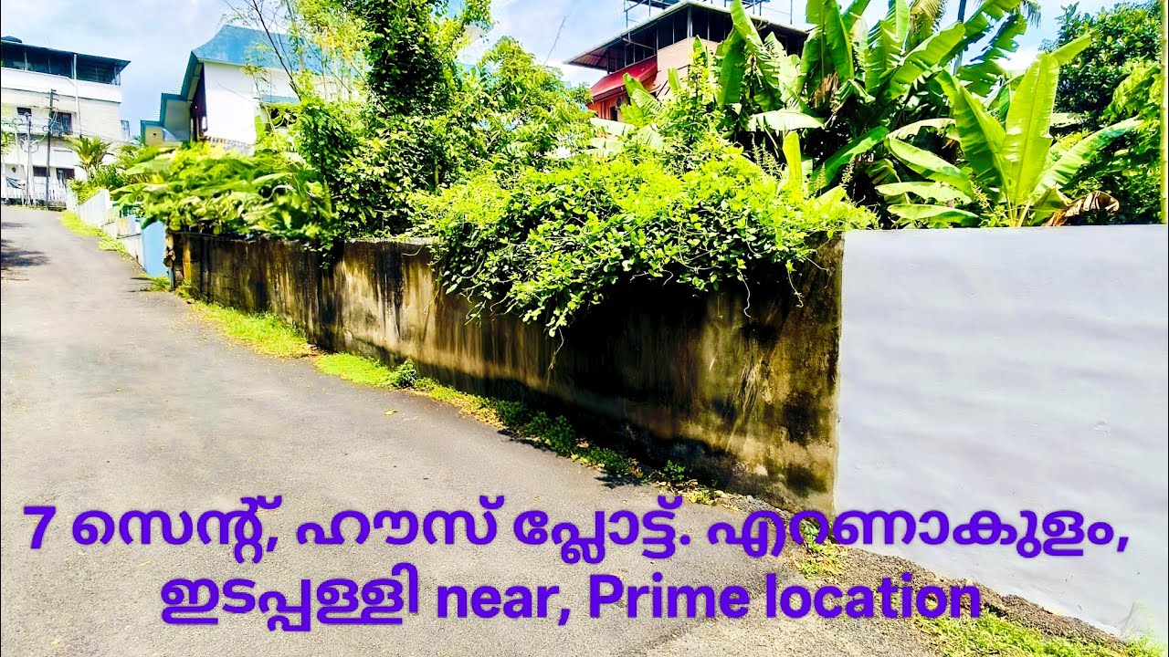 House Plot for sale. 7 സെന്റ്, Good Residential Plot എറണാകുളം മെട്രോ ഹൈവേ nearly. #video 