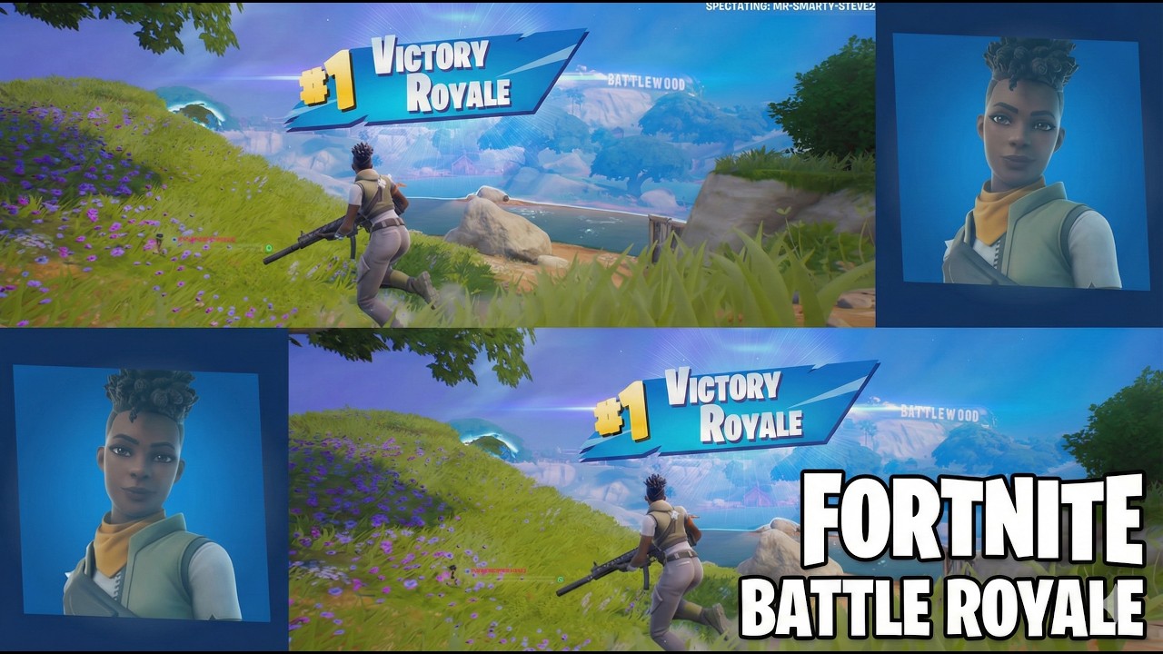 Fortnite - 2 Players Split Screen - Victory Royale Win