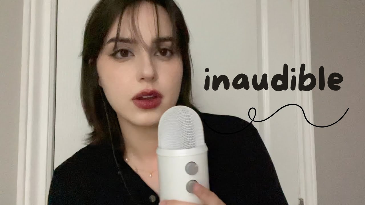 asmr inaudible whispers & gesturing
