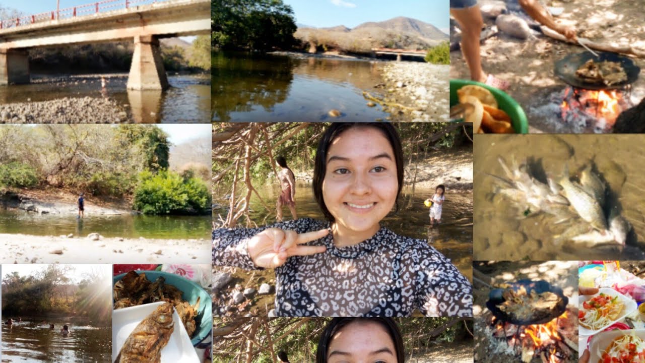 Mi hermana les graba 🤔🙊//fuimos a bañar al río 🏞️💦🎣🐟