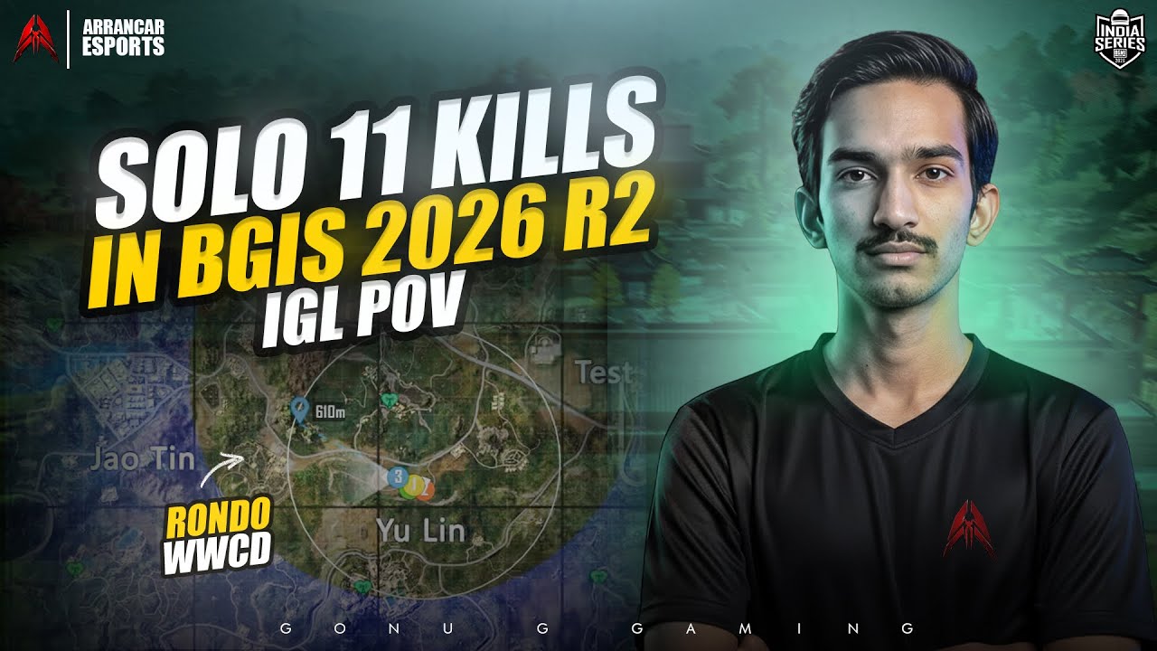 BGIS R2 IGL POV • 11 SOLO KILLS🔥• ARRANCAR ESPORTS • ARCxGONU