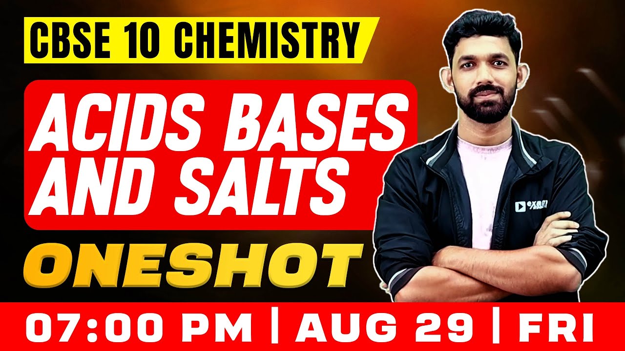CBSE 10 Chemistry | Acids Bases & Salts | Oneshot | Exam Winner