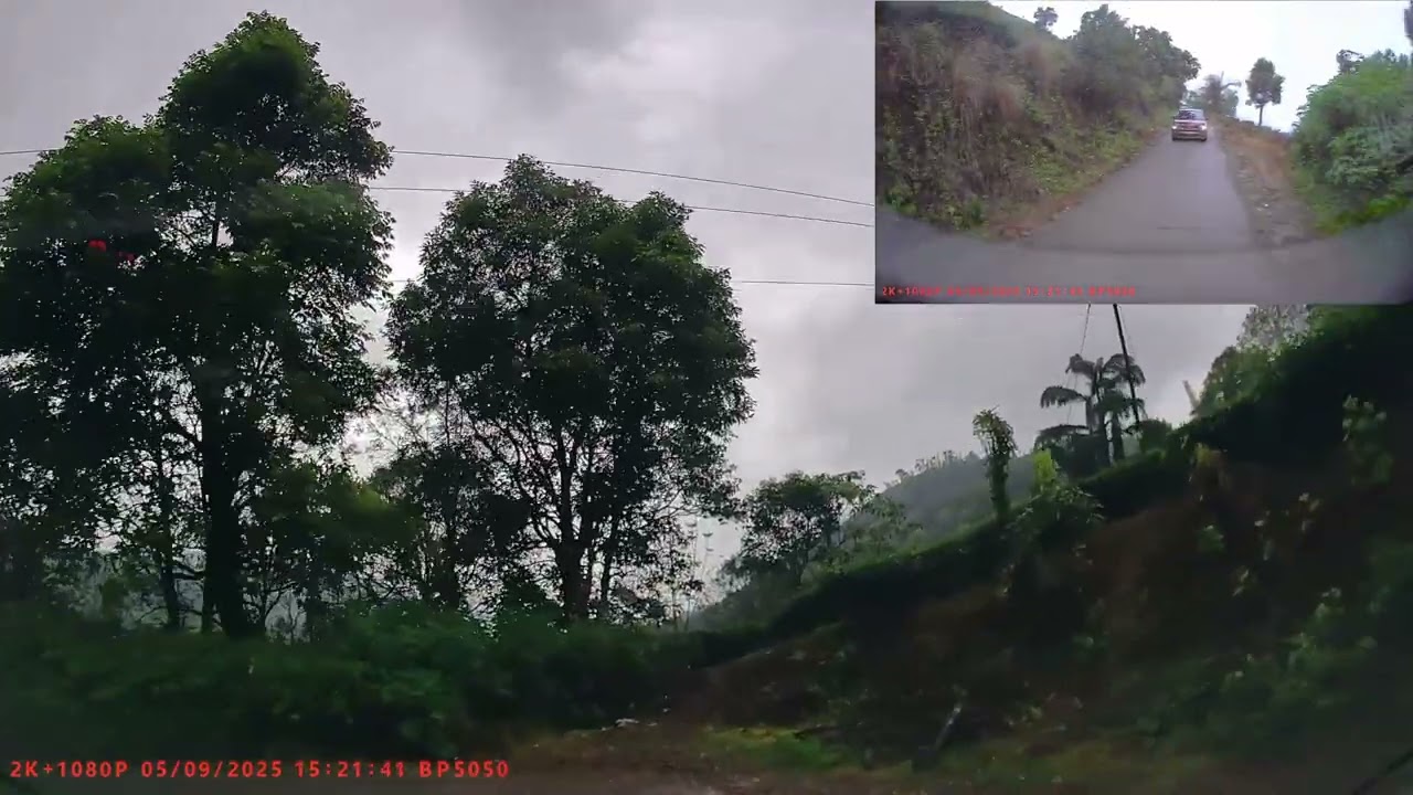 Driving around Vagamon: Challenging road (mid-way)