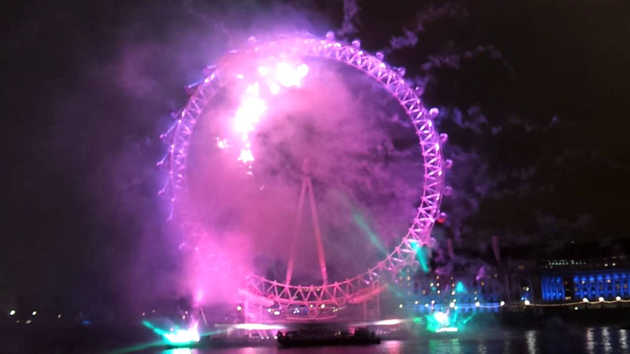 London EYE New Year Fireworks 2012