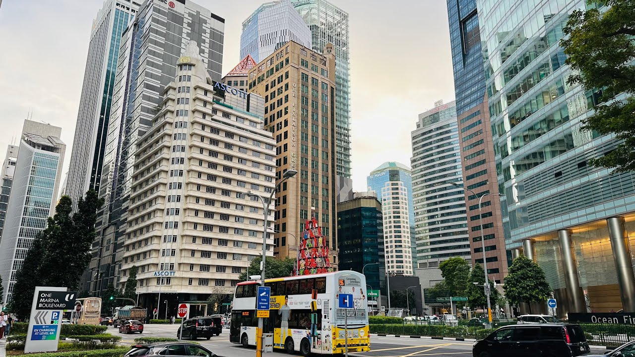 Singapore City Tour 2025 | Chinatown to Marina Bay Sands via Lau Pa Sat & Raffles Place