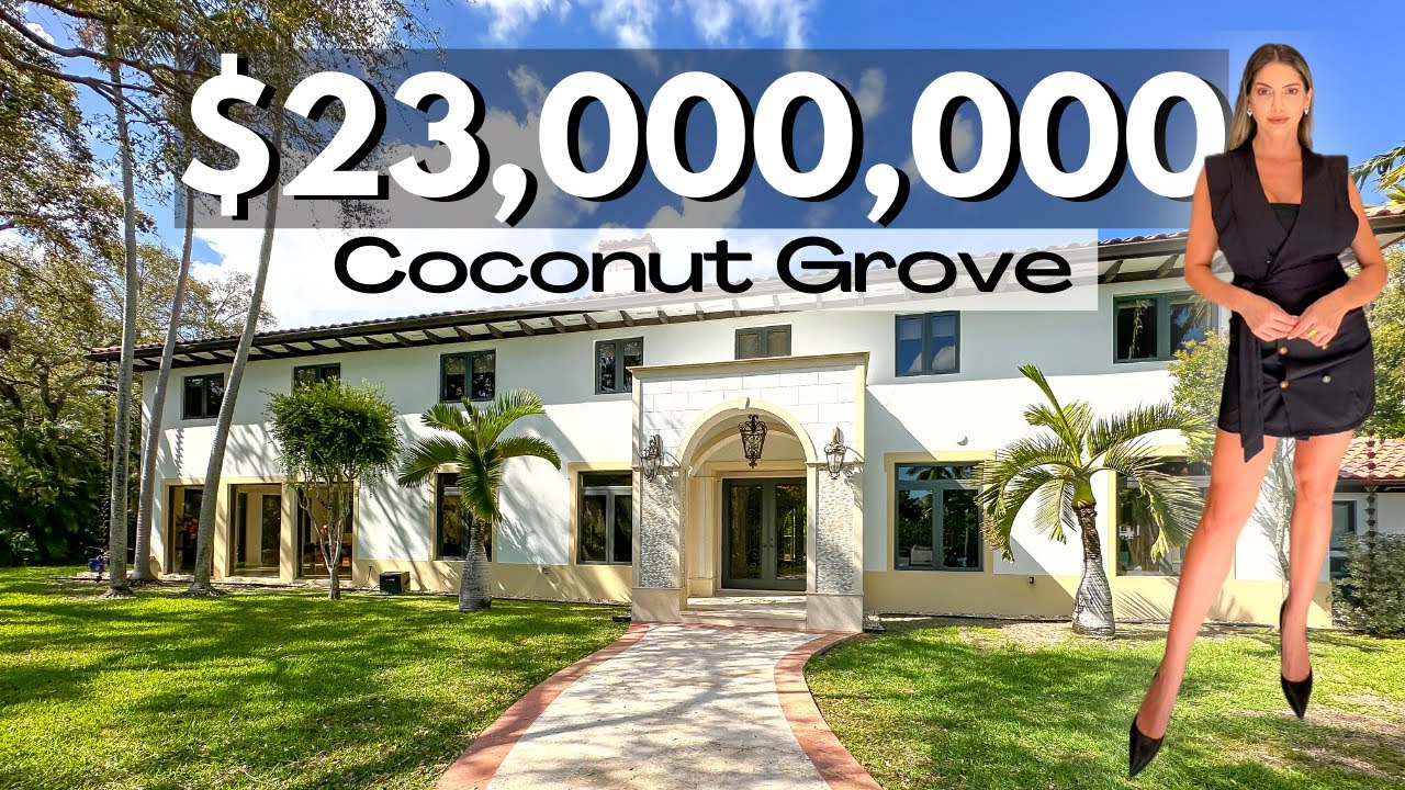 Inside a $23,000,000 LUXURY HOME in Coconut Grove, Miami Florida