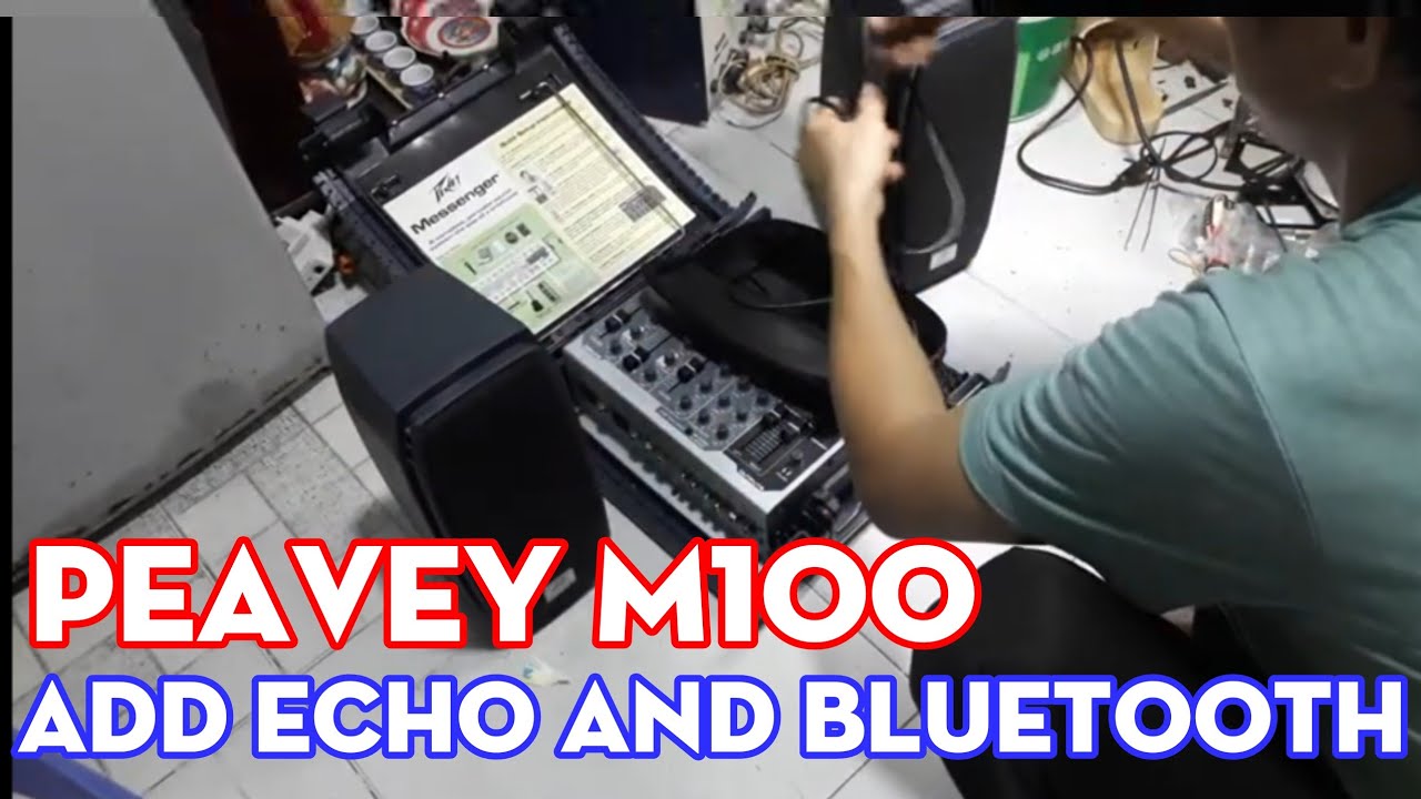 Peavey M100 add  echo and bluetooth