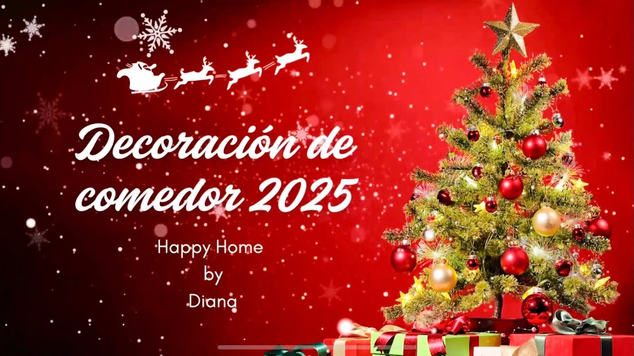 Decoración navideña del comedor 2025