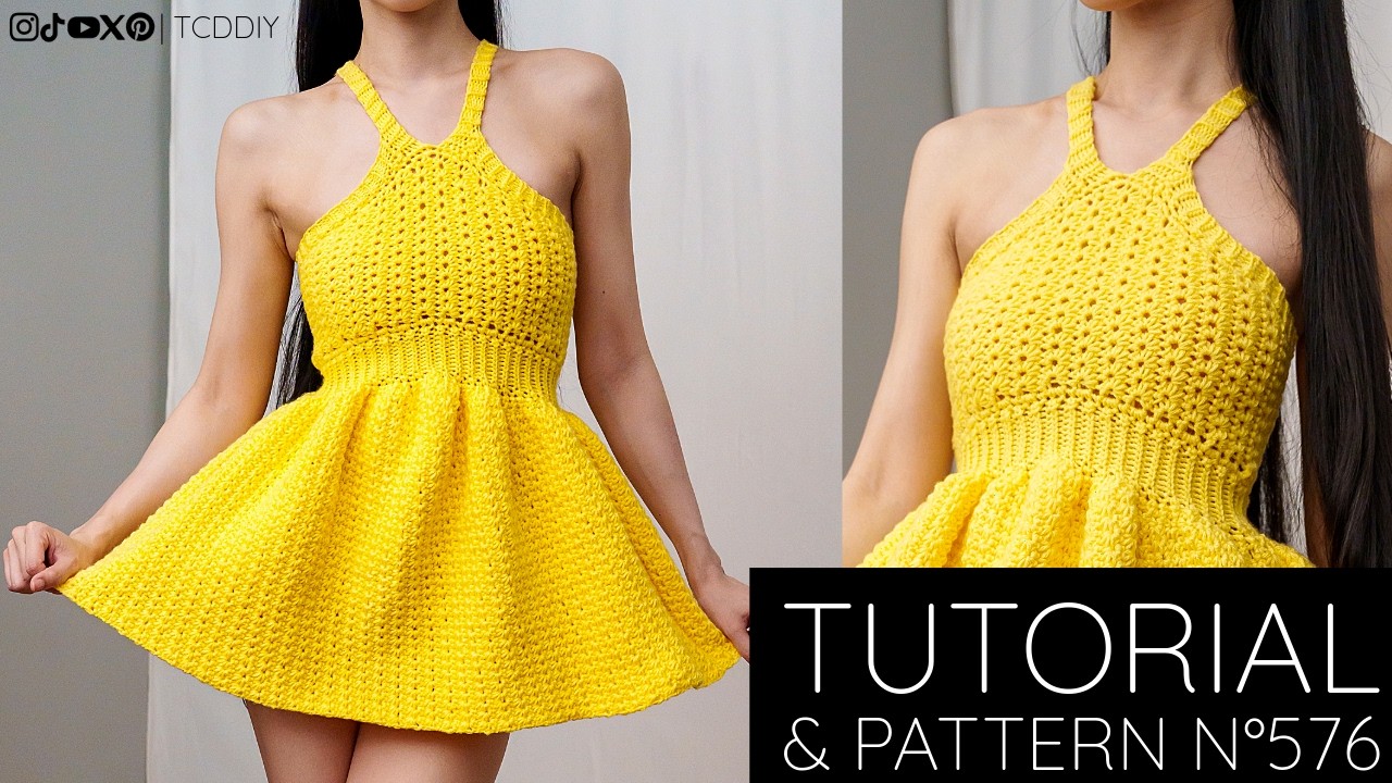 How to Crochet a Cute Star Stitch Sundress | Pattern & Tutorial DIY