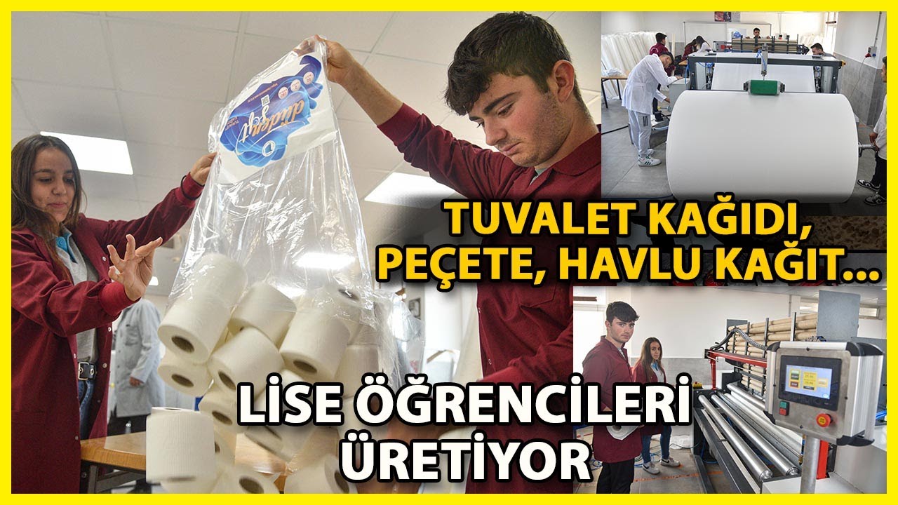 Lise Öğrencileri, Tuvalet Kağıdı, Peçete Üretiyor