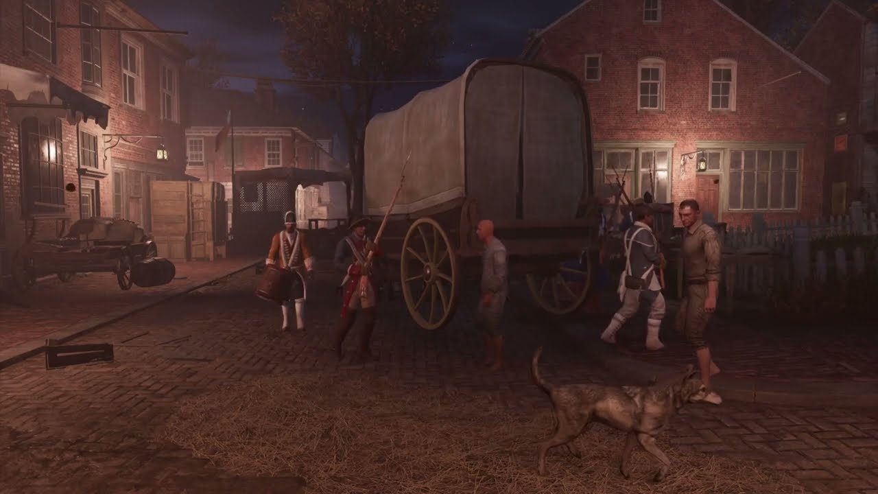 1 Hour of 1700s Boston Street ASMR - Assassin's Creed III Ambience