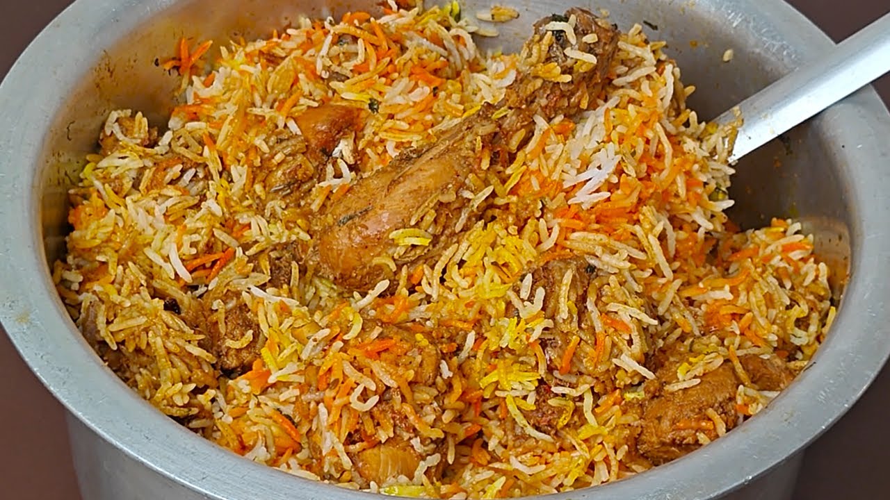 Tandoori Chicken Biryani | Restaurant Style Koyla Chicken Biryani
