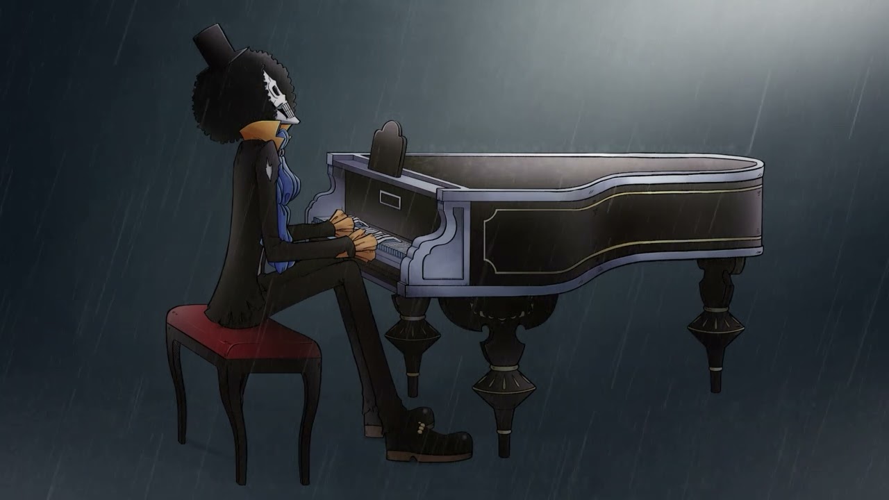 One Piece on Piano | Relaxing One Piece OST Covers with Rain Sounds