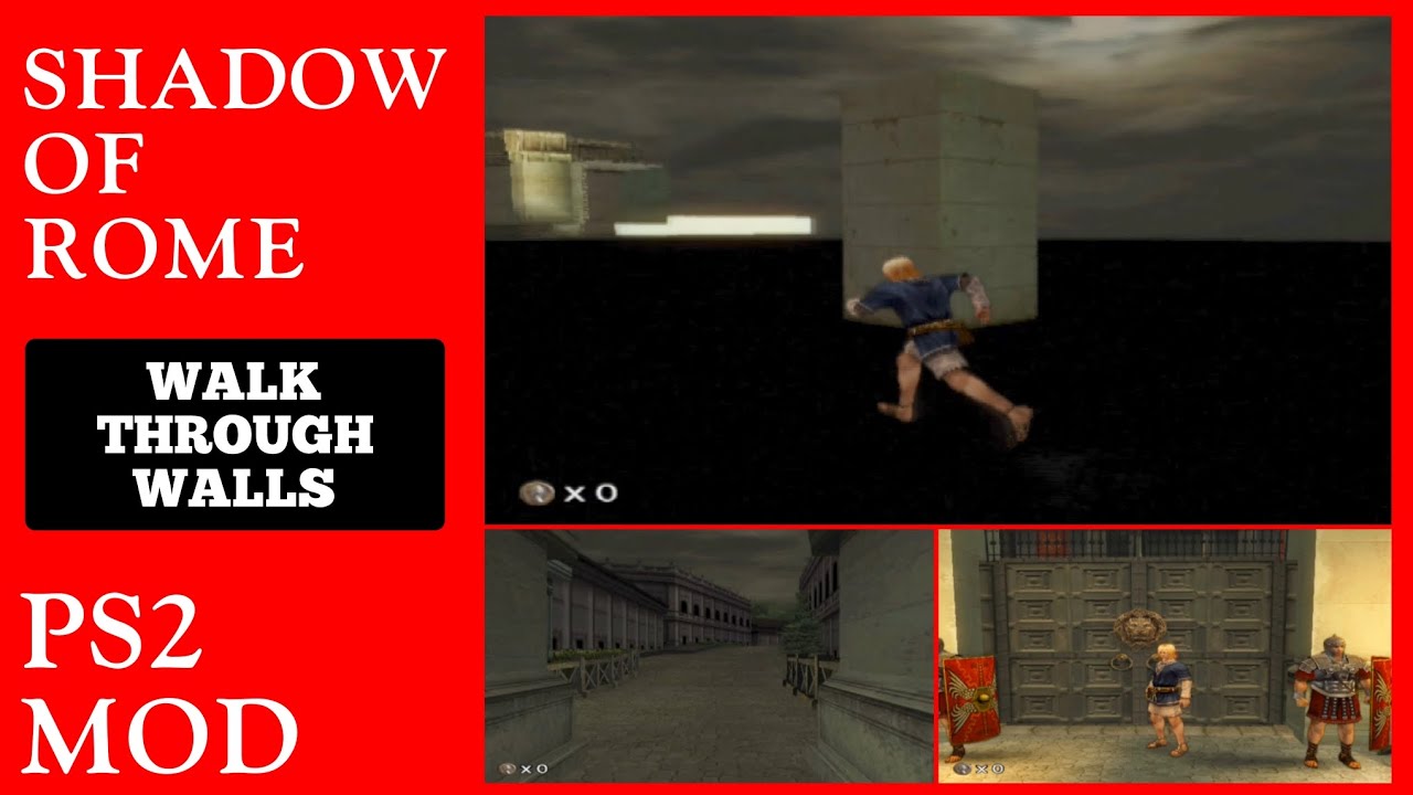 Walk Through Walls in Senate House Shadow of Rome PS2 MOD