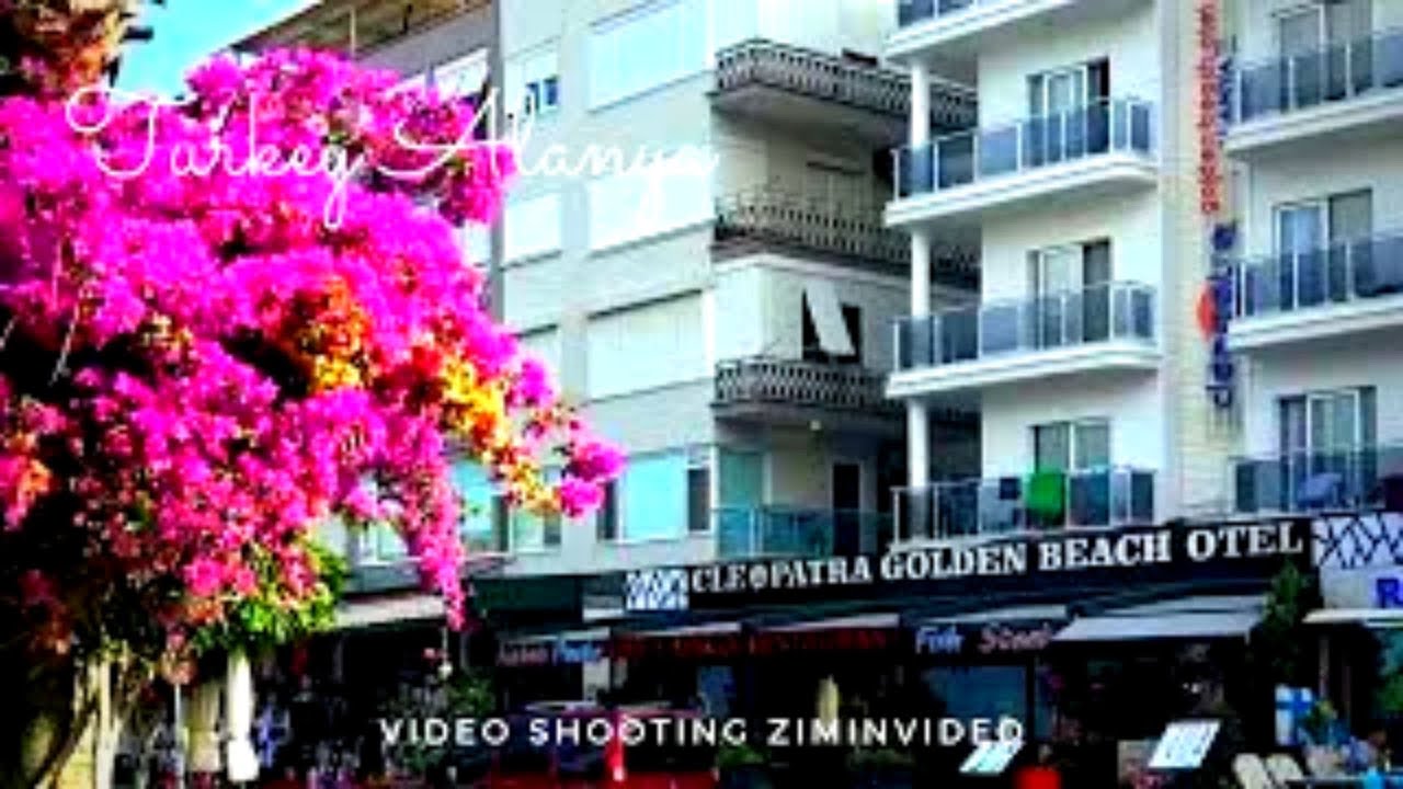 CLEOPATRA GOLDEN BEACH OTEL Пляж Клеопатры в Алании Kleopatra beach Alanya Ataturk ziminvideo