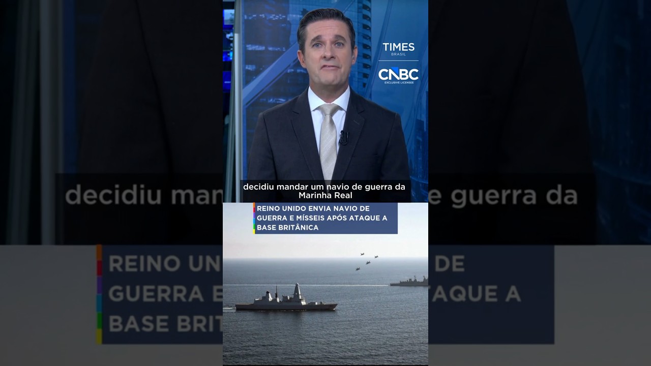 Reino Unido envia navio de guerra e mísseis após ataque a base britânica #shorts