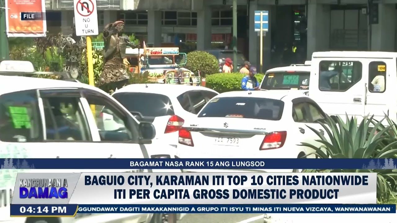 Baguio City, karaman iti top 10 cities nationwide iti Per Capita Gross Domestic Product