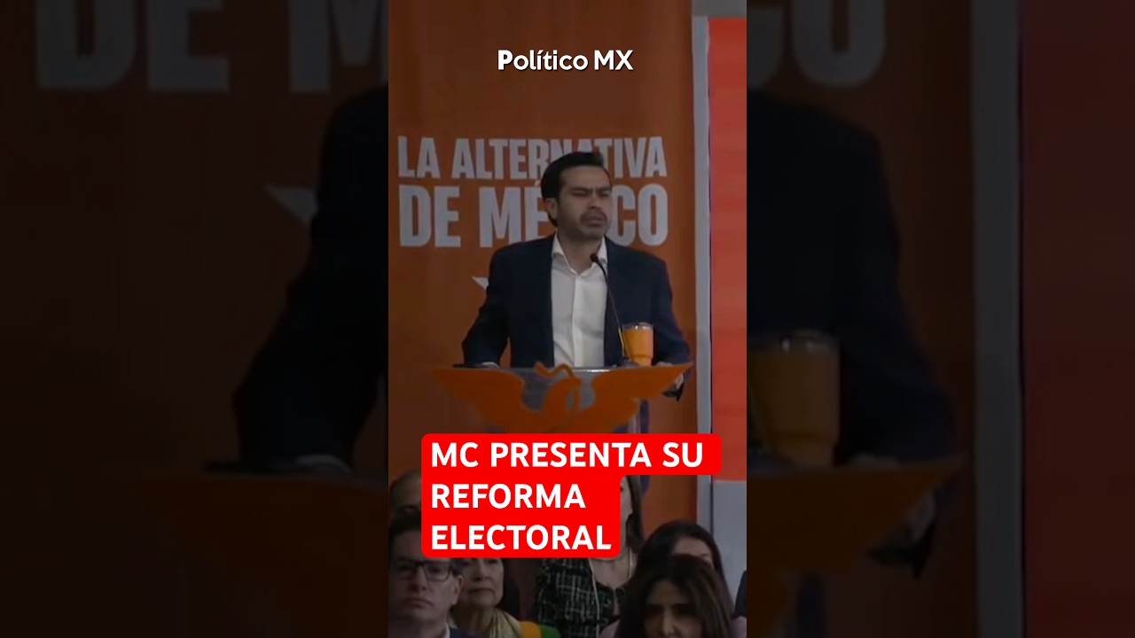 &Aacute;lvarez M&aacute;ynez presenta reforma electoral de Movimiento Ciudadano