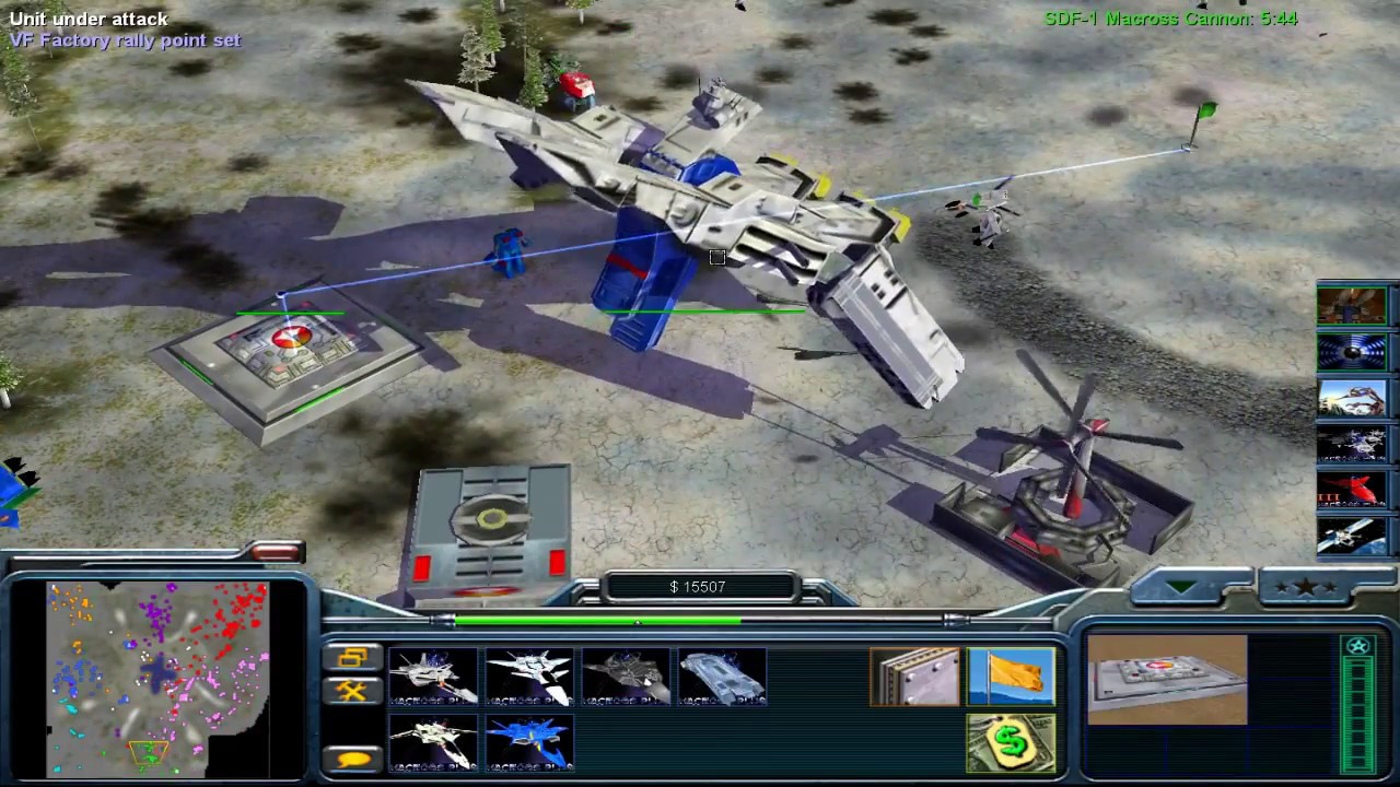 Zero Hour Xenoforce Mod: Macross General vs Airforce Superweapon Laser Tank Infantry & Nuke Generals