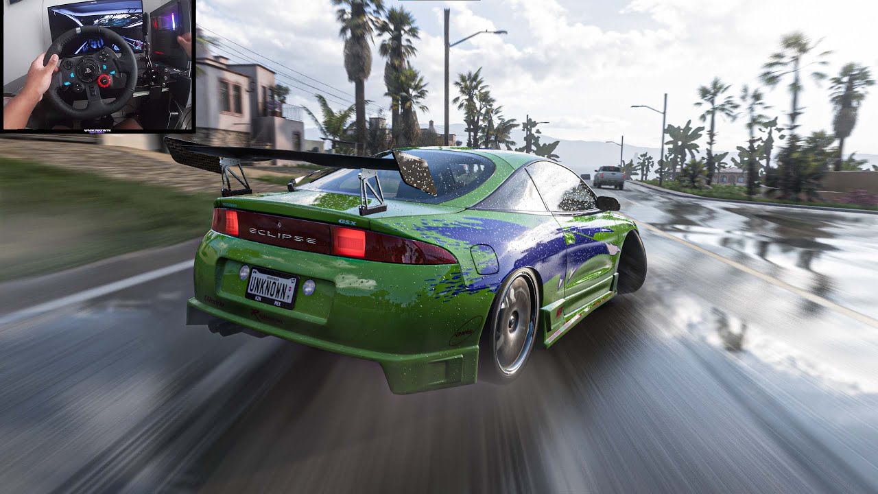 Paul Walker's Mitsubishi Eclipse - Forza Horizon 5 (Wheel Gameplay)
