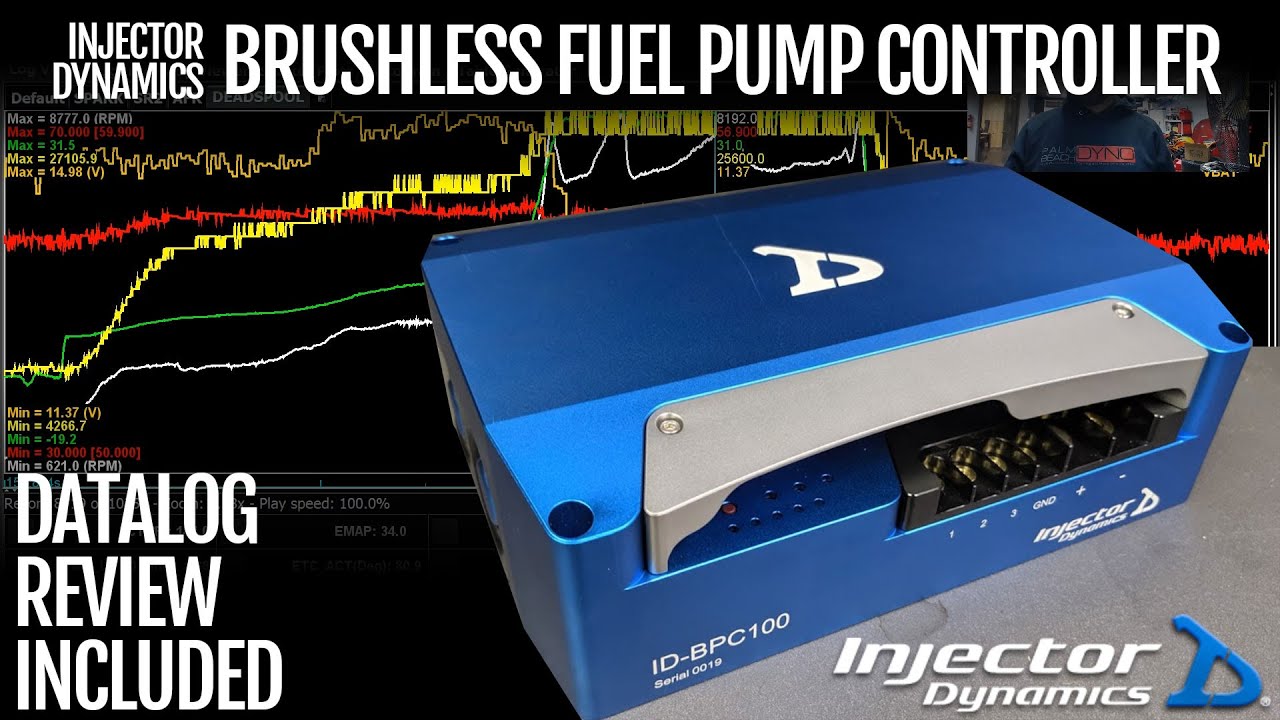 Контроллер бесщеточного топливного насоса Injector Dynamics — обзор с Datalog