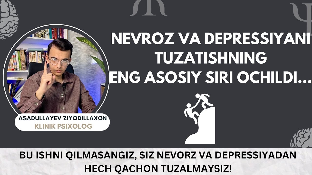 Busiz Nevrozdan hech qachon tuzalib keta olmaysiz! Fojea nimada? Klinik psixolog asosiy sirni ochdi