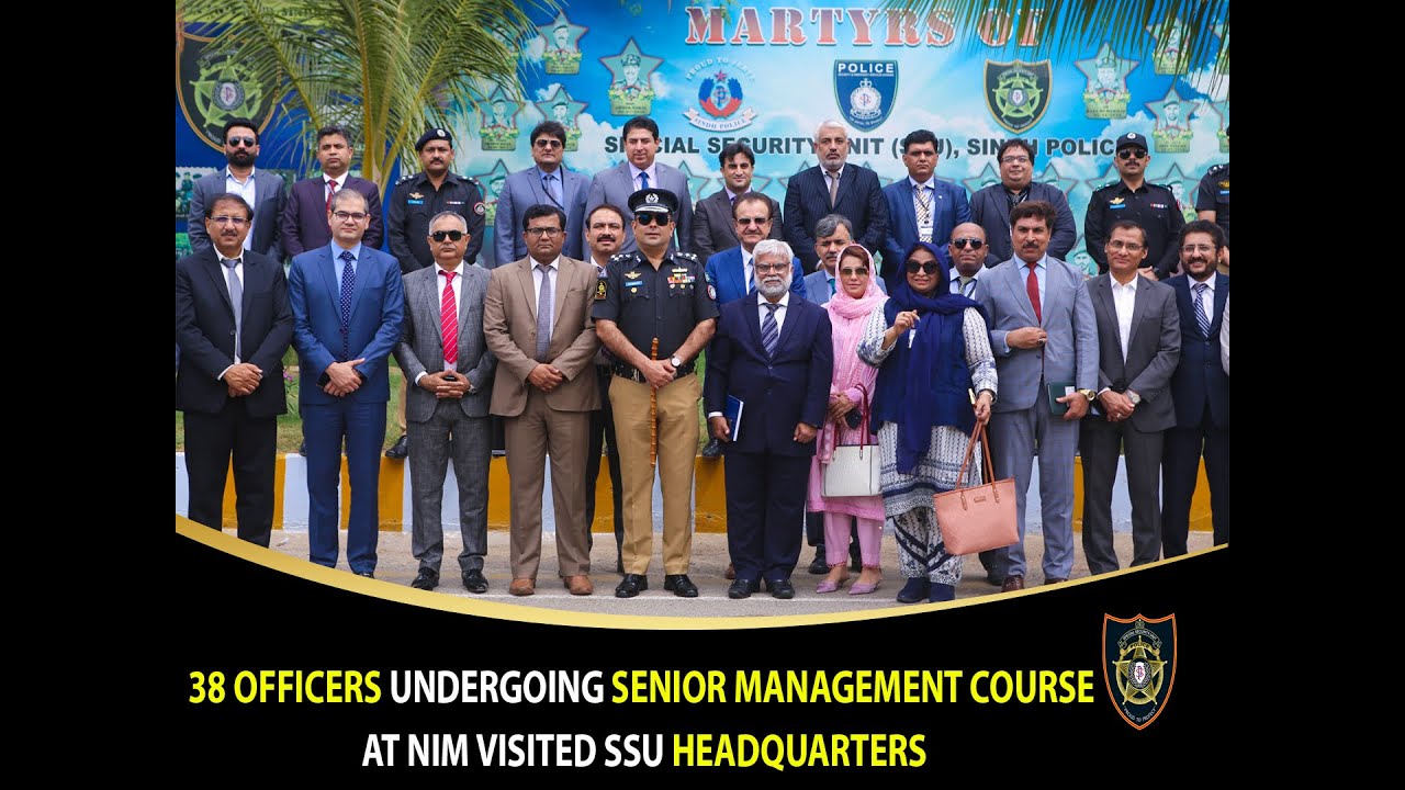 38 OFFICERS UNDERGOING SENIOR MANAGEMENT COURSE AT NIM VISITED SSU HEADQUARTERS