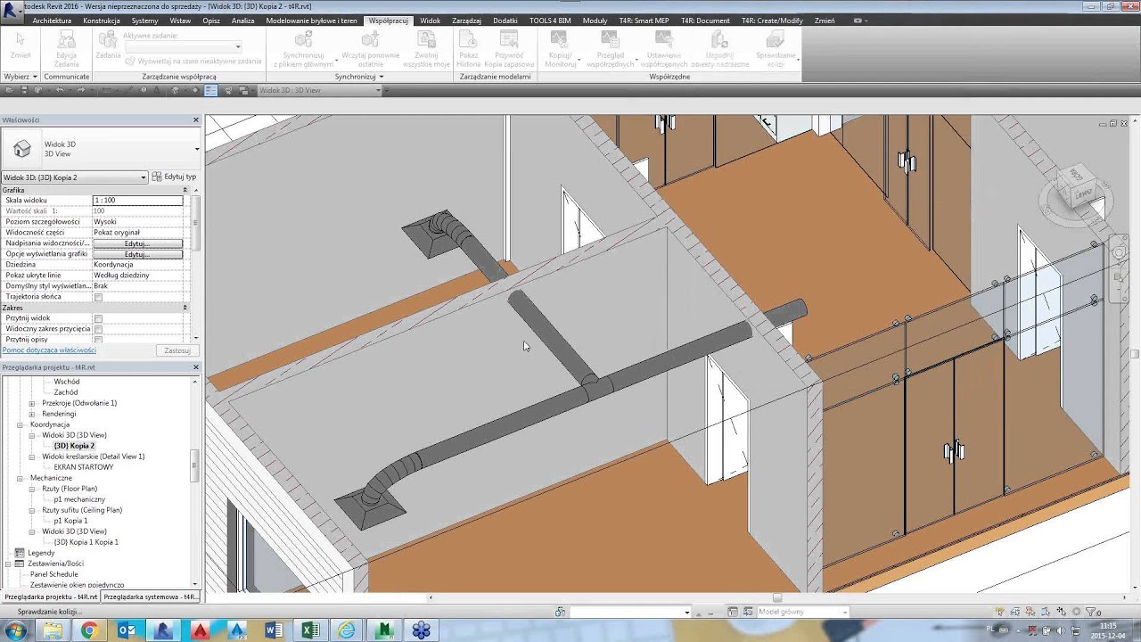 Tools4Revit dla Autodesk Revit MEP  Możliwości aplikacji tools4revit w kontekście projektu instalacy