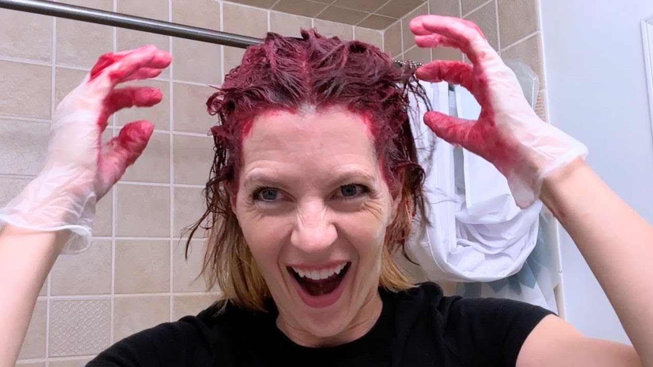 oVertone Pink for Brown Hair on Brown AND Bleach Blonde Hair!