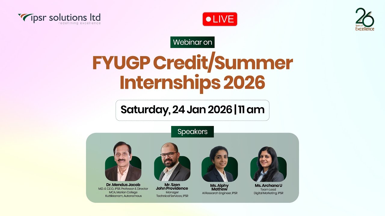 FYUGP Credit and Summer Internship 2026
