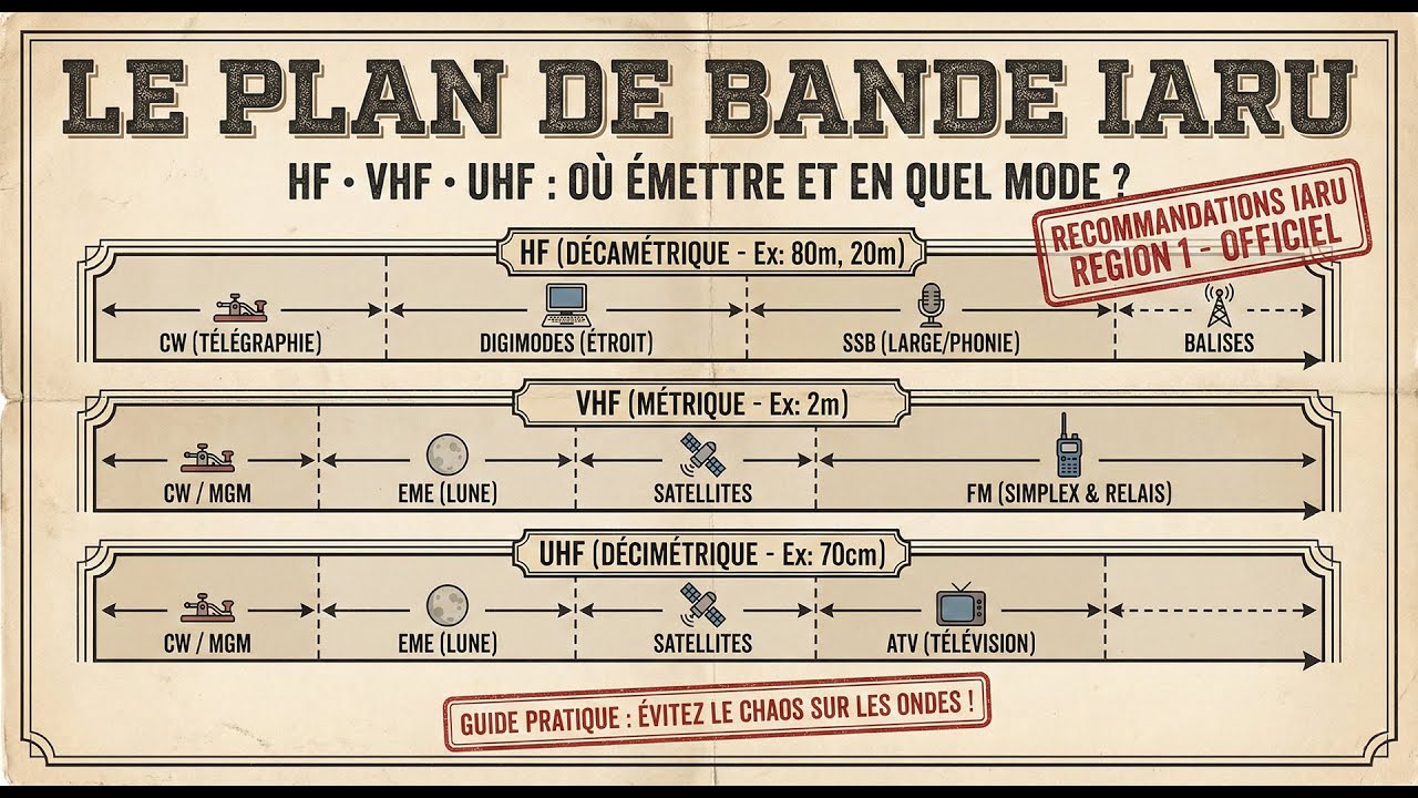Où et Comment Émettre ? Maîtrisez le Plan de Bande IARU pour Éviter le Chaos
