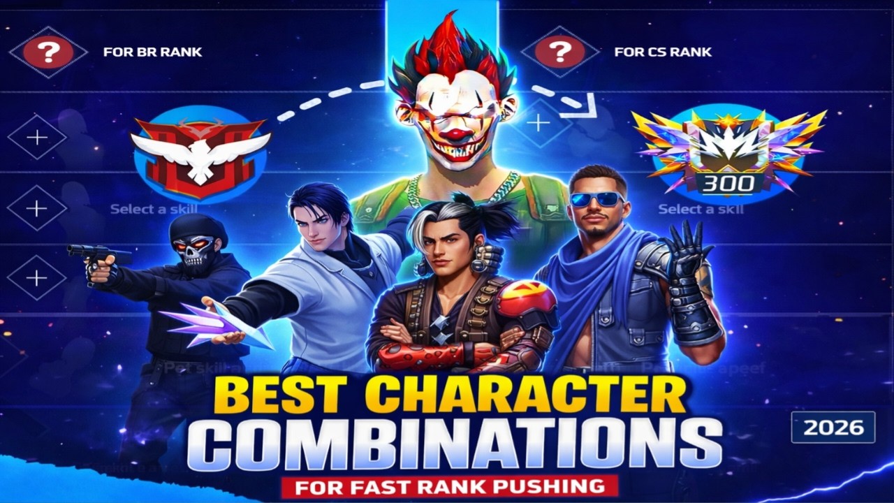 BR rank & CS rank Best Skill Combination   Best Character Skill for Br rank   BR rank & CS rank