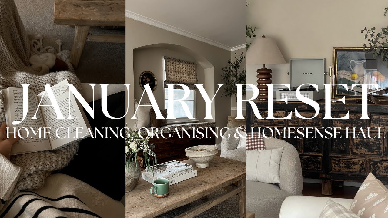 JANUARY RESET VLOG  | HOME CLEANING, COOKING & HOMESENSE HAUL
