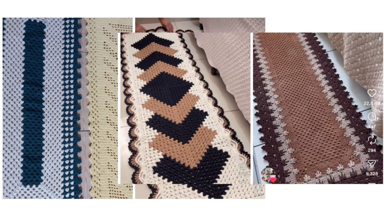 Por QUANTO VENDO MINHAS PASSADEIRAS DE MODELO  DIFERENT⁉️#valores #preços #croche 