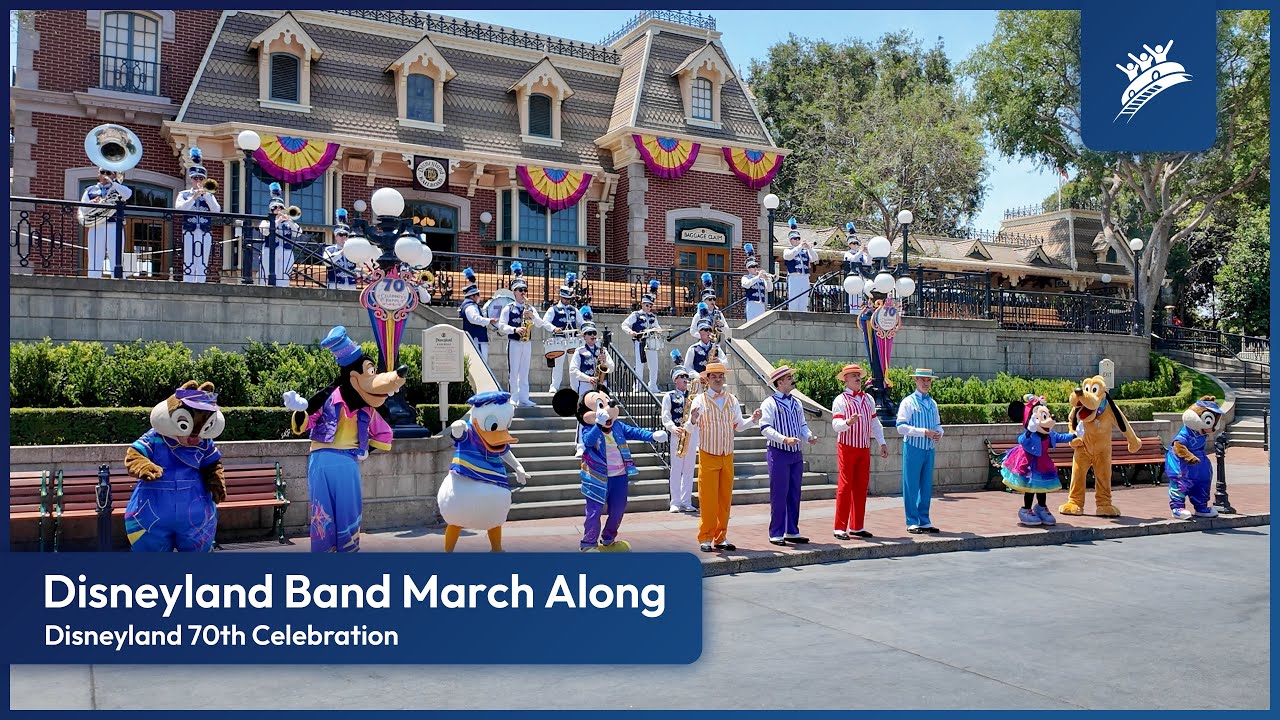 Celebrate Happy - Disneyland Band March Along - Disneyland Resort 70th Celebration (2025)