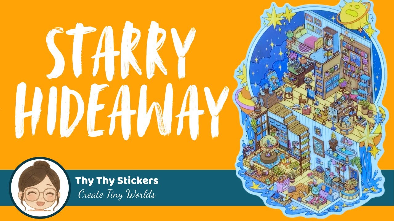 DIY 3D Sticker | Starry Hideaway | Relax Video | No Talk