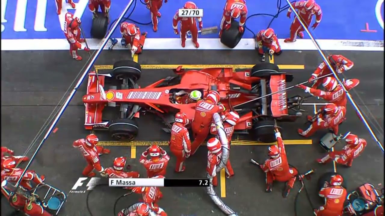 F1 – Pit stop Compilation of 2007 with natural sound