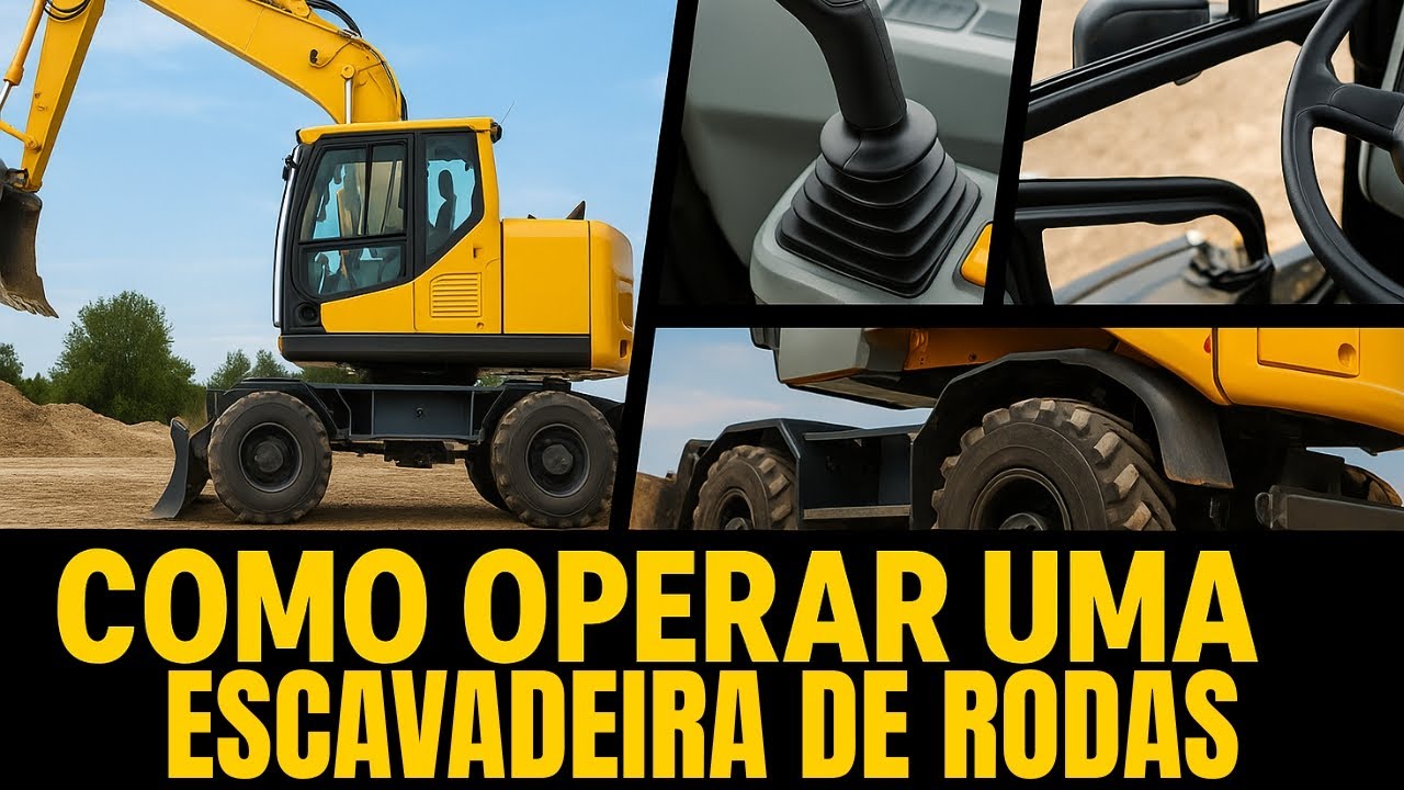 COMO OPERAR UMA ESCAVADEIRA HIDRÁULICA DE RODAS - MACETE PARA INICIANTES SEM ENROLAÇÃO !