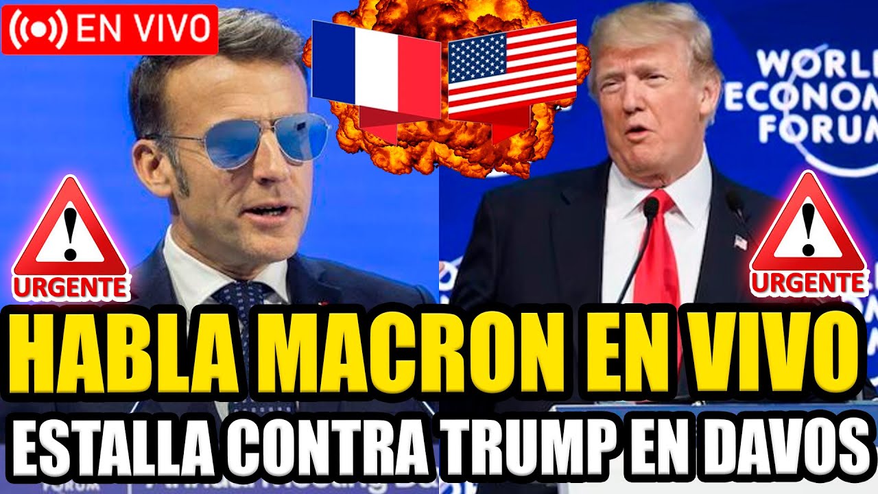 🔴MACRON EN VIVO ESTALLA CONTRA TRUMP EN DAVOS ¡CAOS TOTAL EN SUIZA! | FRAN FIJAP