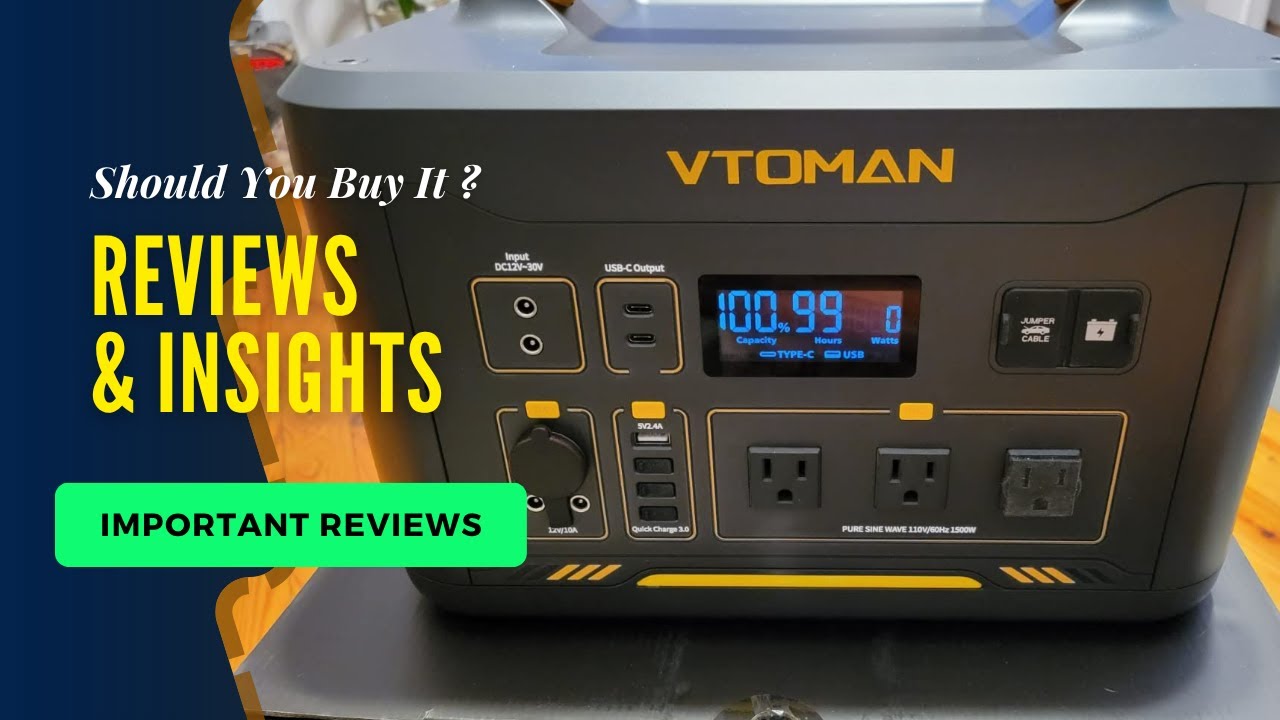 the VTOMAN PB-22 Portable Power Station | Important details