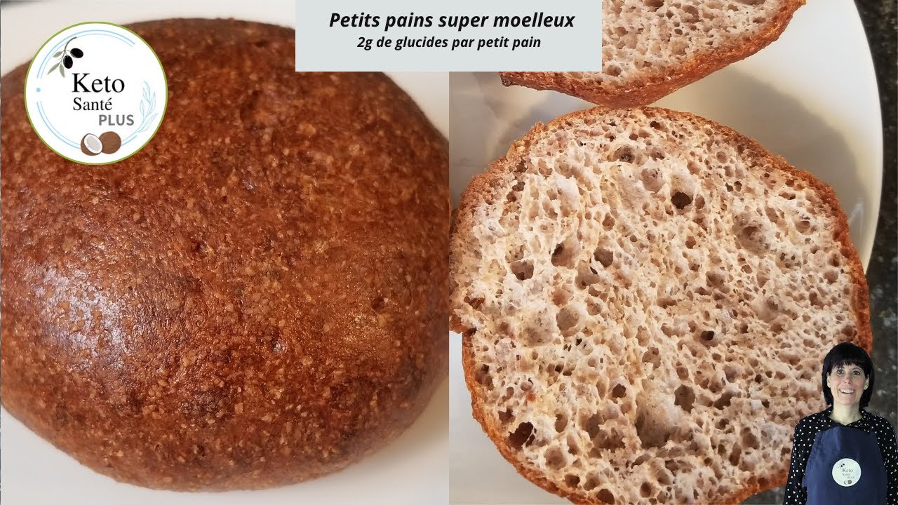 Savoureux PETITS PAINS Cétogène KETO à la farine d'amande / SANS GLUTEN / SUPER MOUELLEUX
