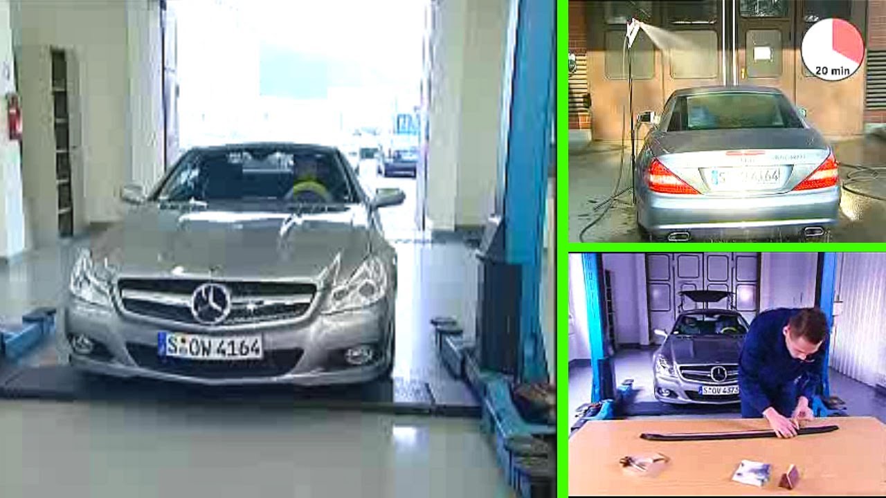 Mercedes-Benz SL - Попадание воды в нижнюю часть заднего стекла | R230