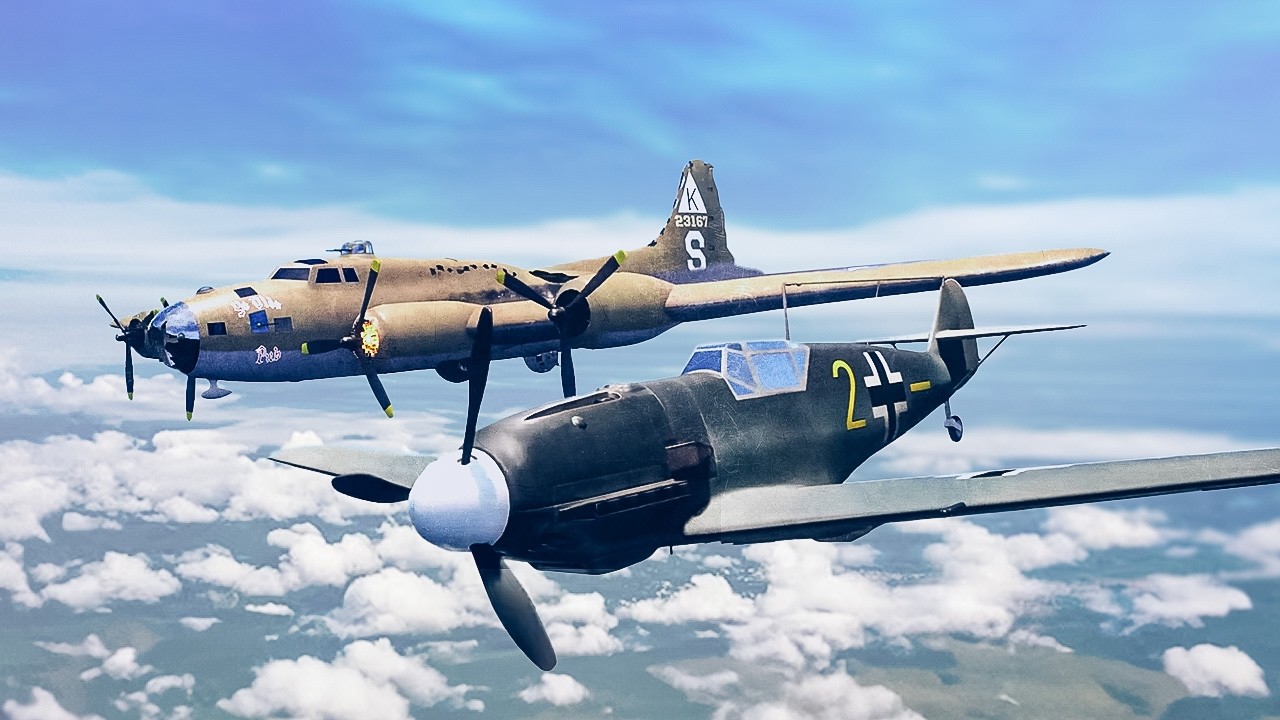 Когда BF-109 пощадил B-17, Перезагрузка
