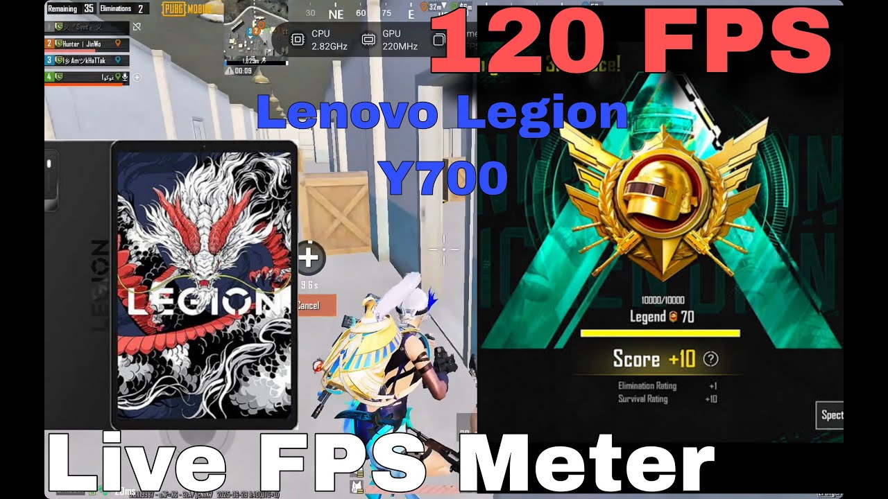 lenovo legion y700 gen 4 | Ultimate royal Test | Lenovo Legion y700 Fps check | ultimate royal game