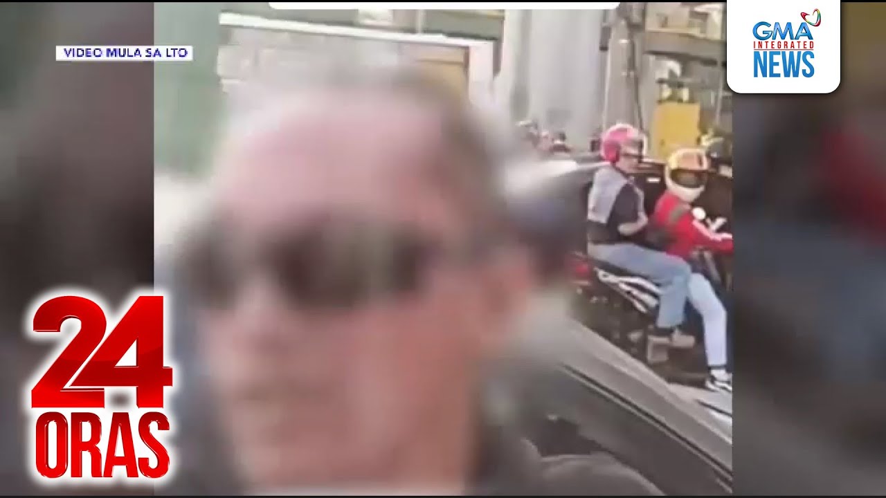 Lisensya ng vlogger na humabol, humampas sa sasakyan ng kaalitang driver, sinuspinde | 24 Oras