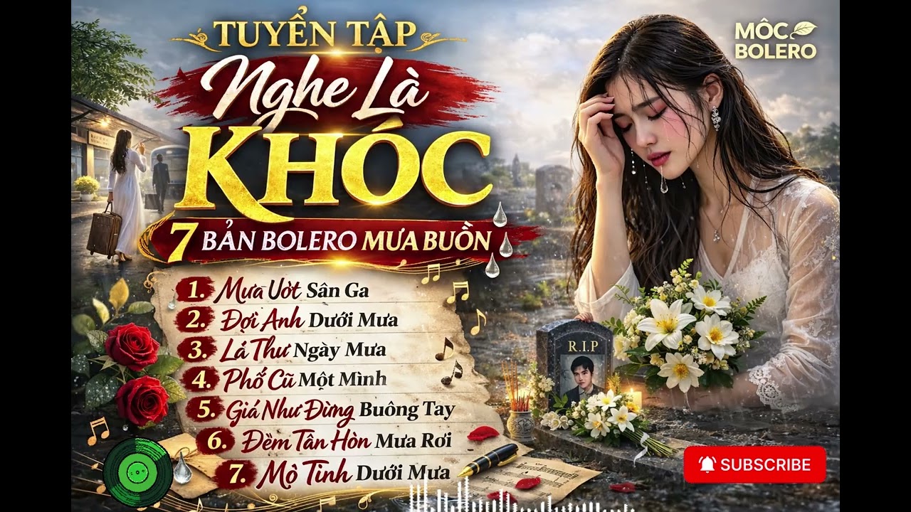 Tuyển Tập 7 Bản Bolero Mưa Buồn – Nghe Là Khóc (Official Playlist) | Mộc Bolero